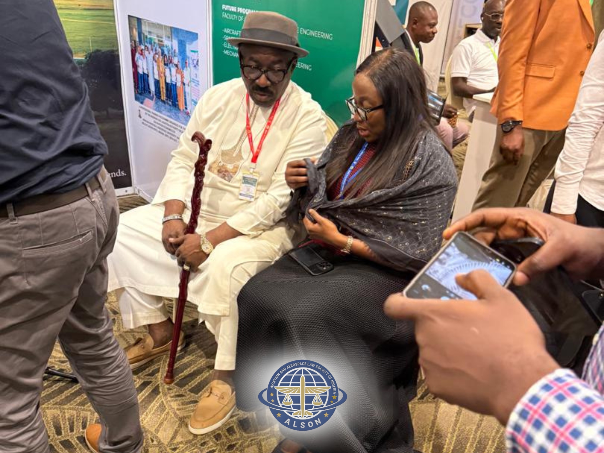 At The African Aviation University Abuja Stand