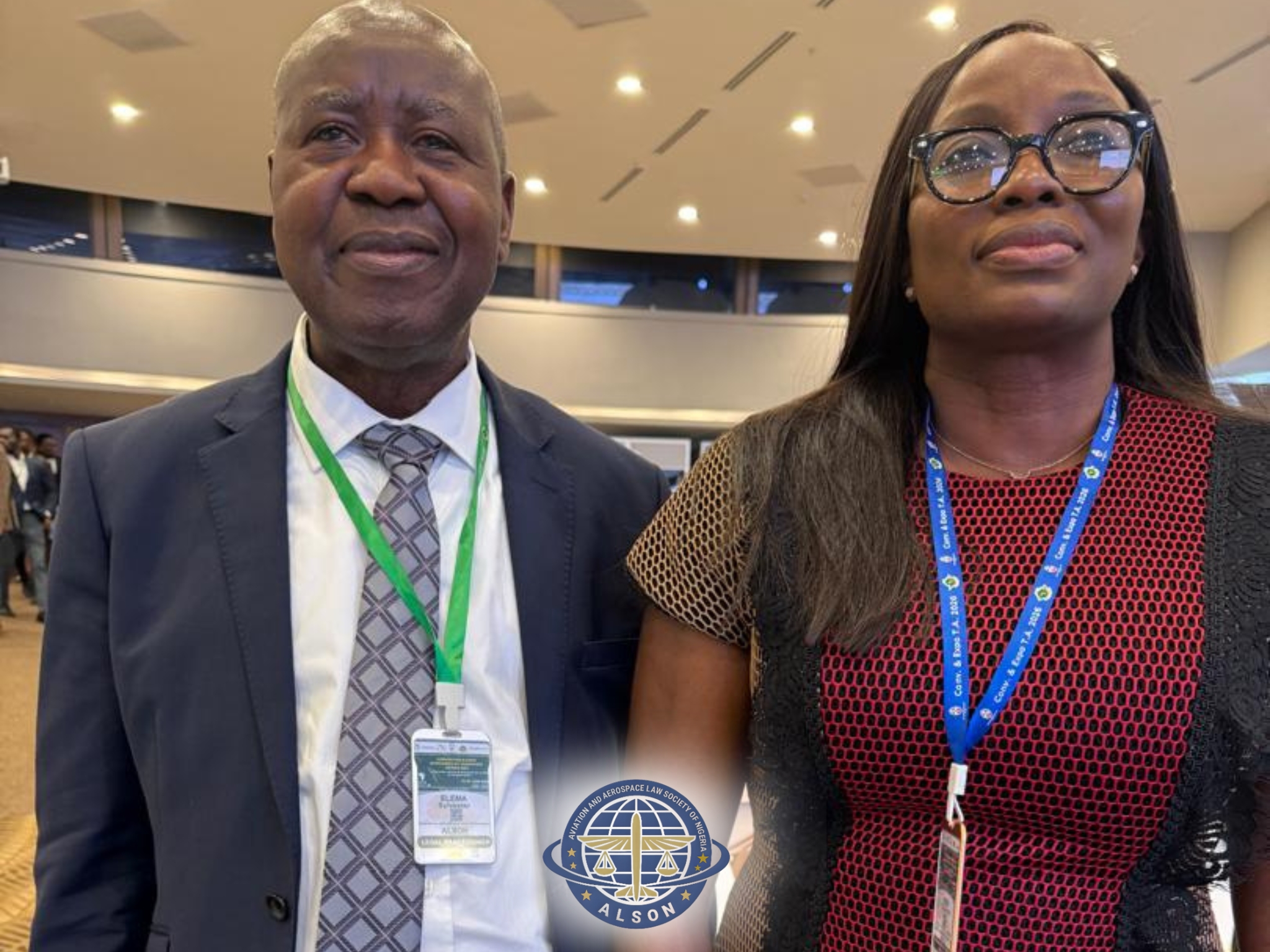 with the mdceo of faan at the single african air transport market saatm aviation expo in lome, togo